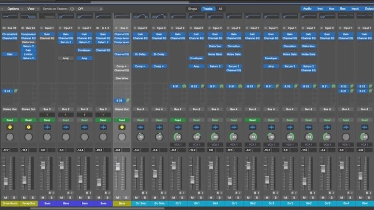 Audio: Buses Vs. Subgroups, Aux Sends/Returns, VCAs & Groups